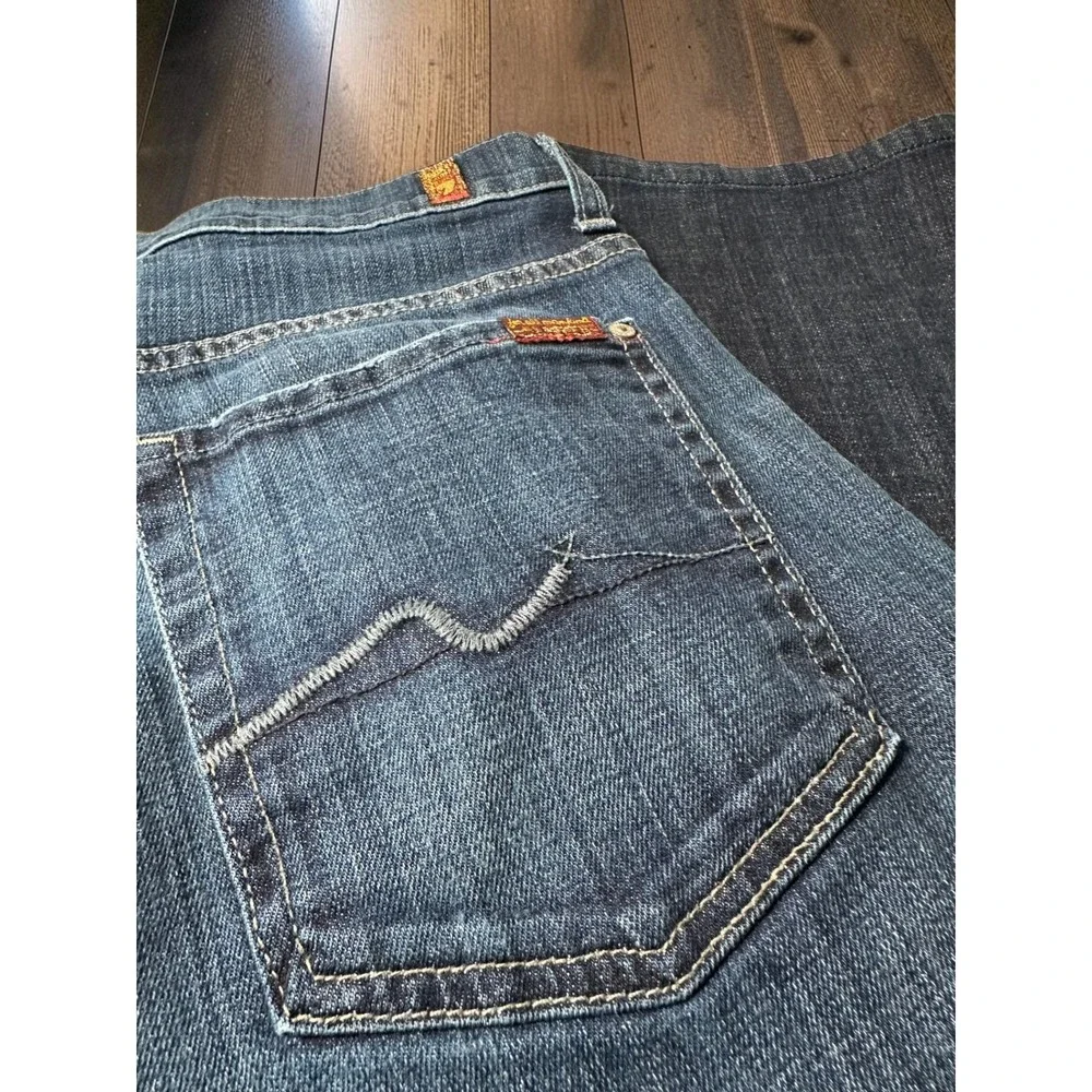 7 For All Mankind Austyn Jeans Mens 31 Blue Relaxed Straight Leg Denim Y2K Vibe